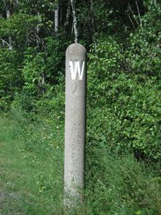 Whistle marker Ashuwillticook rail line